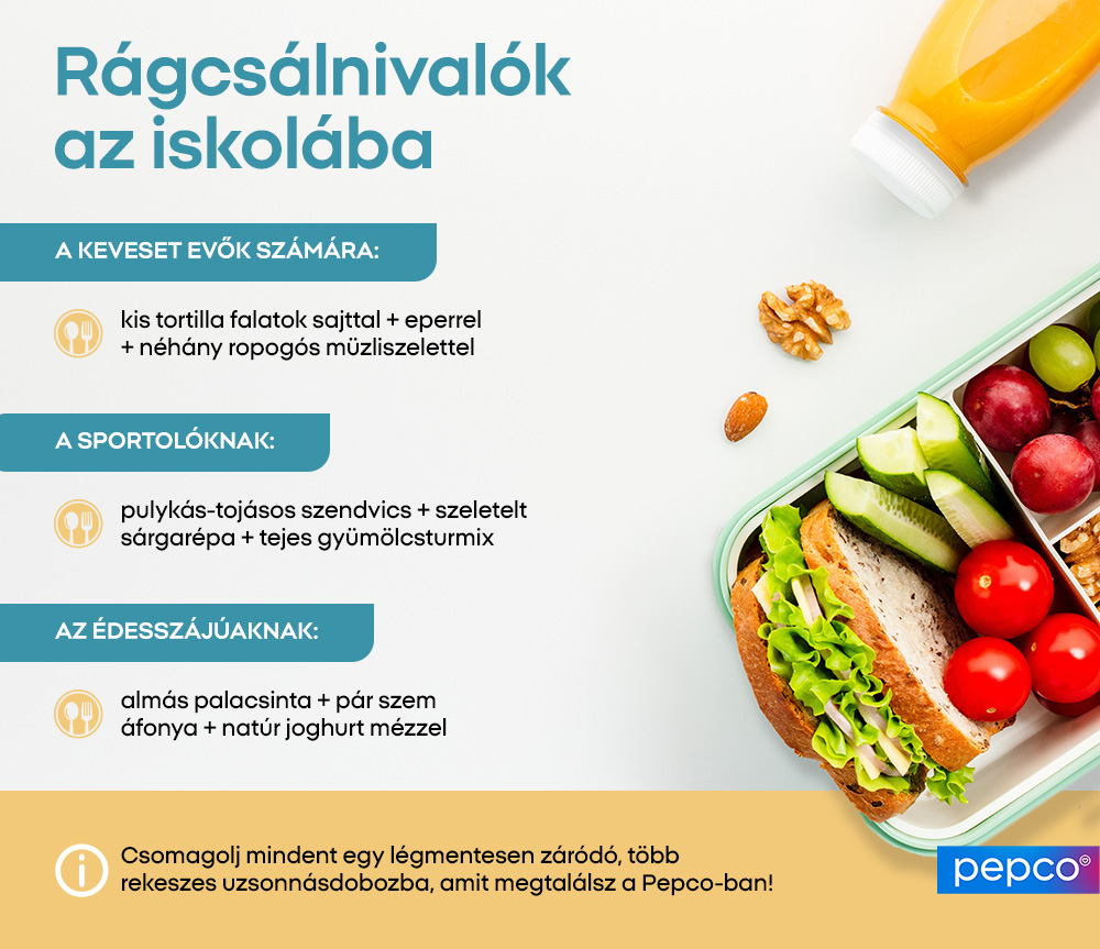 Rágcsálnivalók az iskolába