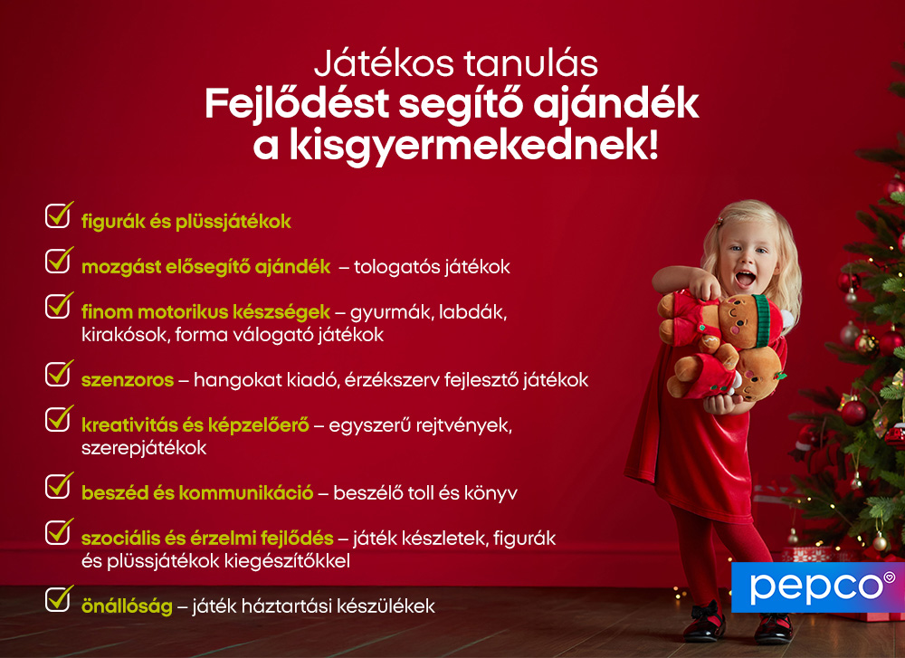 Játékos tanulás Fejlődést segítő ajándék a kisgyermekednek! 