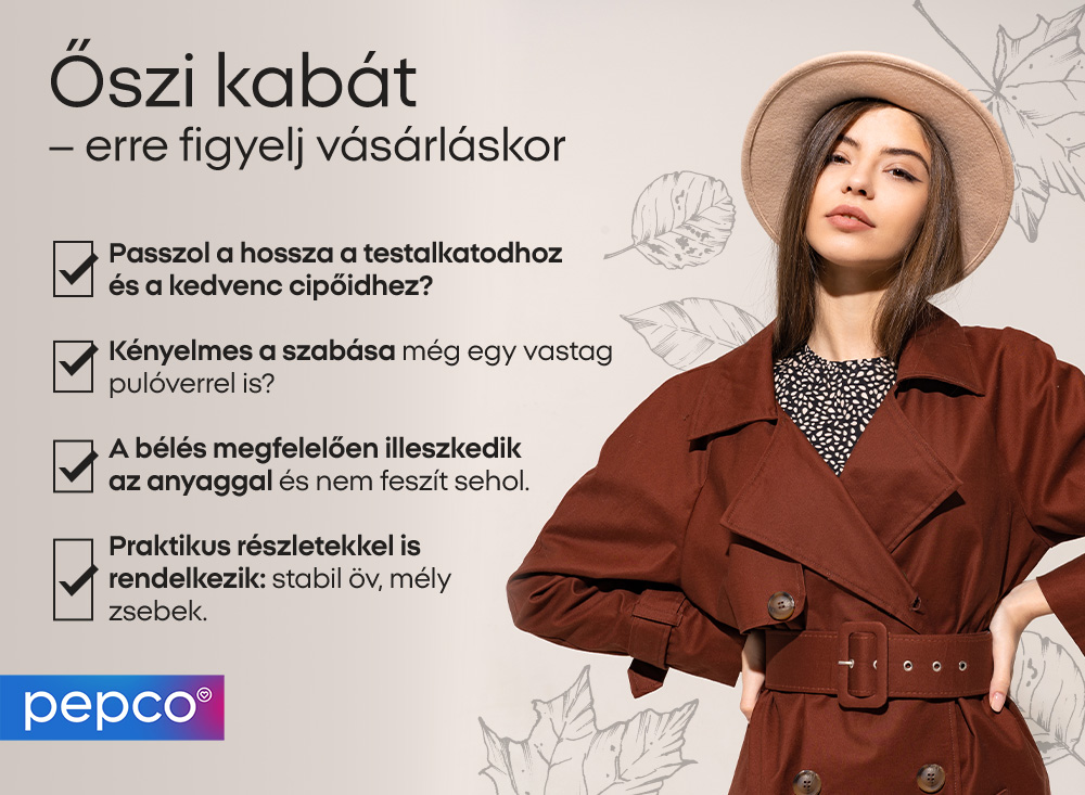 Őszi kabát - erre figyelj vásárláskor 